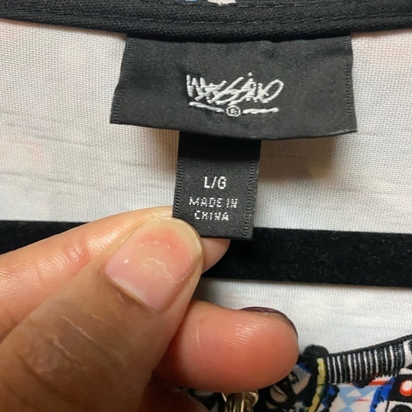 Mossimo A-line Geo tribal boho Dress With Zipper Front Closure sleeveless size L - Picture 6 of 9